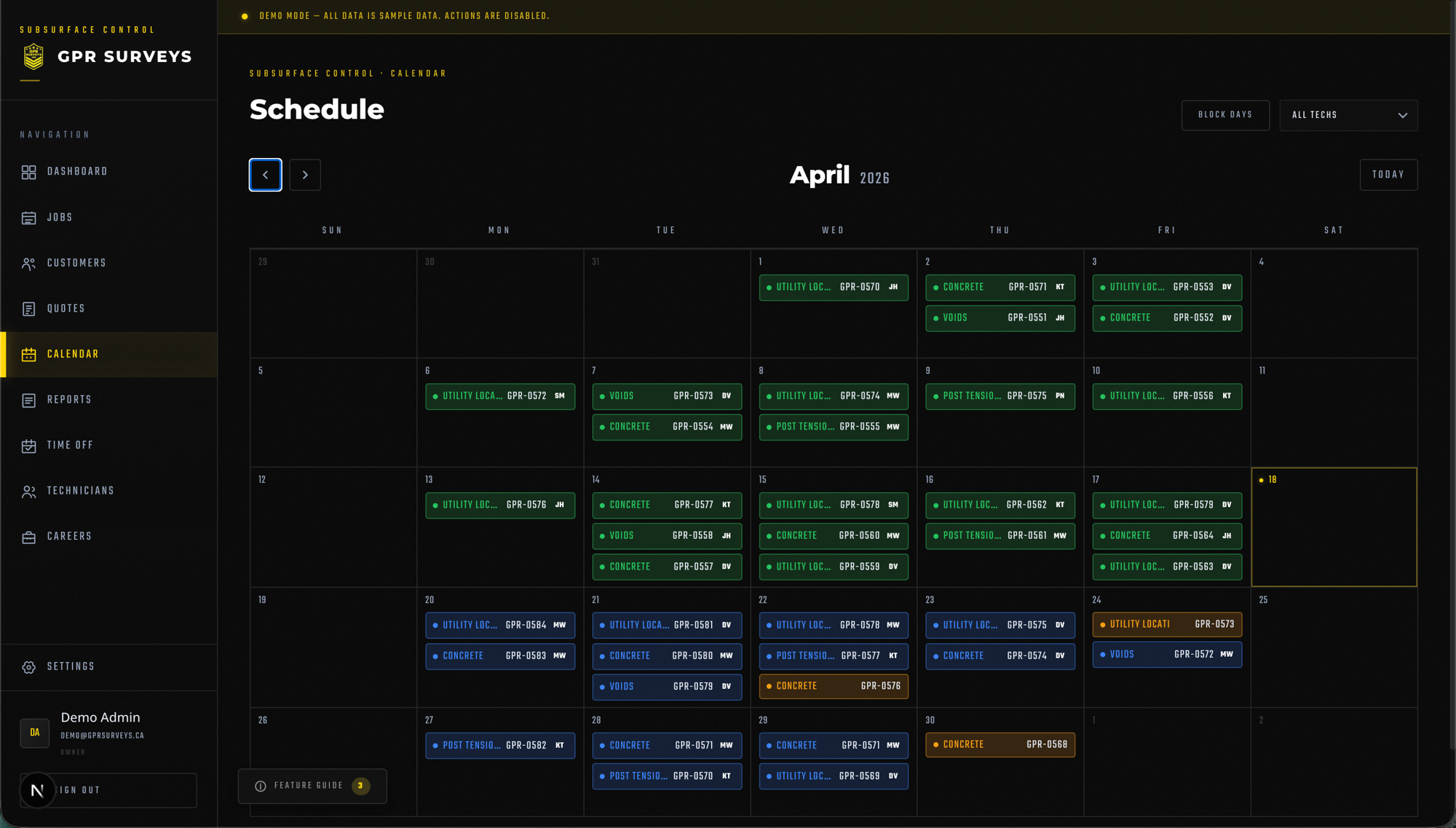 Schedule
